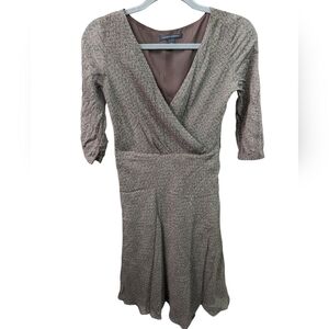 Banana Republic Silk V Neck Dress Sz 0